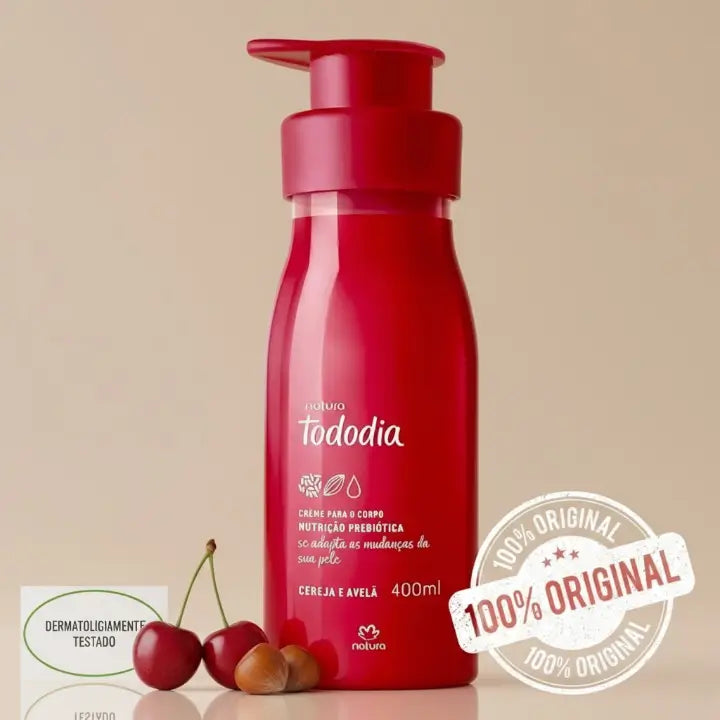Crema Corporal Hidratante Tododia Cereza y Avellana 400 ml