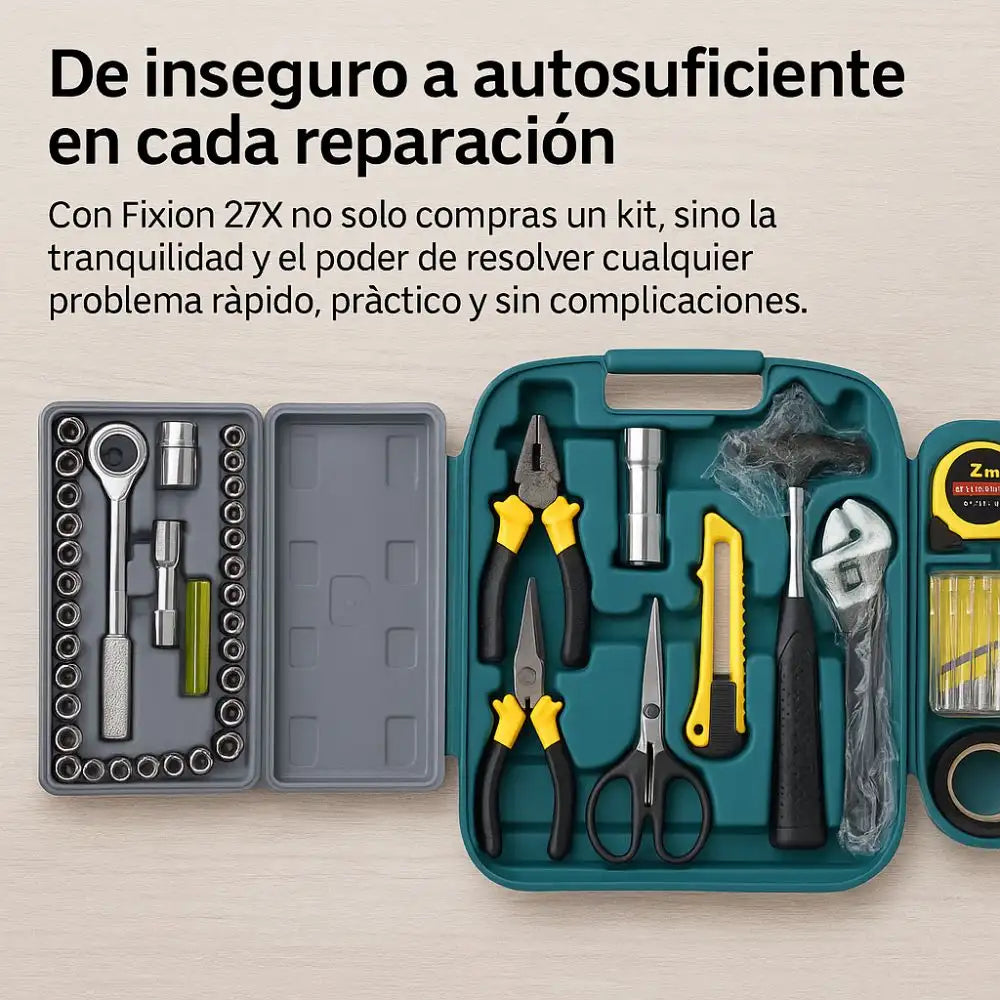 ToolMaster 27X – Kit de Herramientas Multiuso con Rache