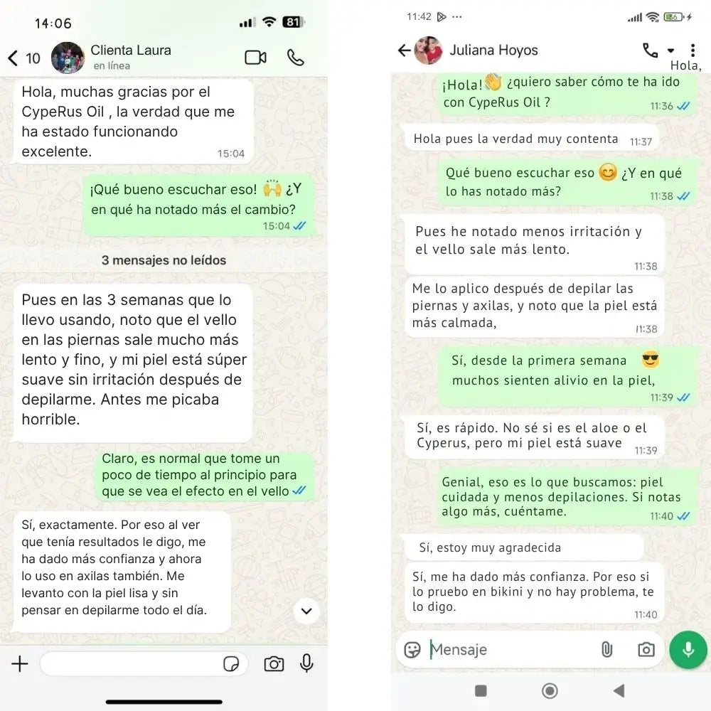 CypeRus Oil - Menos Vello, Más Días de Piel Suave