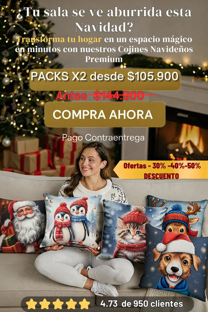 Cojines Navideños con Estilo